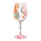 Lolita Barbie The Original Fashionista Hand Painted Wine Glass 9.1in H